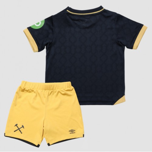 West Ham United Tredje trøje Børn 2025-26 Kort ærmer (+ korte bukser)